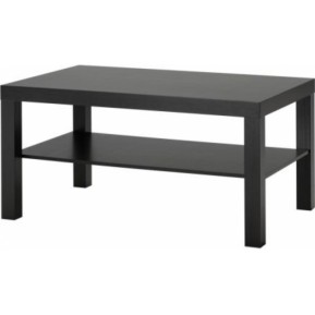 Журнальный стол Lack с полкой (черный)