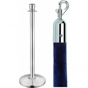 Стойка ограждения с канатом Barrier Chrome