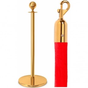 Стойка ограждения с канатом Barrier Gold