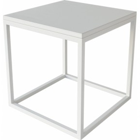 Журнальный стол Cube White (столешница дерево)