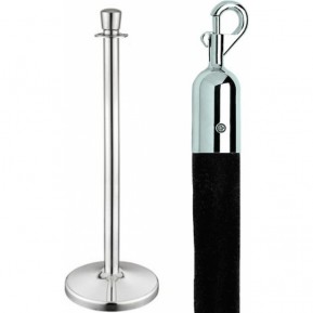 Стойка ограждения с канатом Barrier Chrome