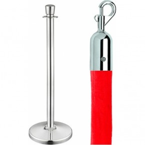 Стойка ограждения с канатом Barrier Chrome