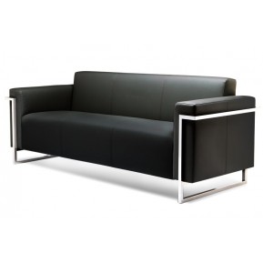 Трехместный диван Elegance black